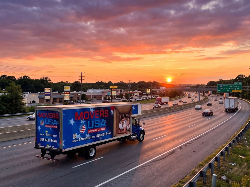 Movers USA long-distance moving truck