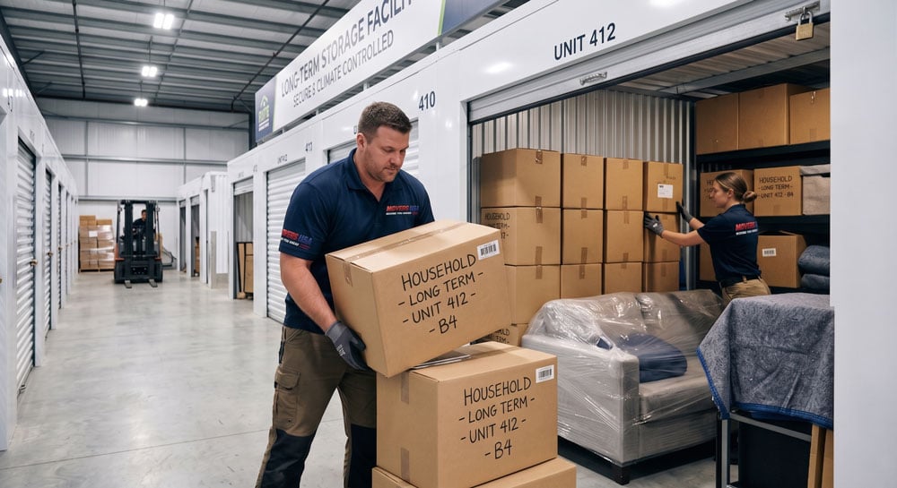 Movers USA climate-controlled long-term storage facility