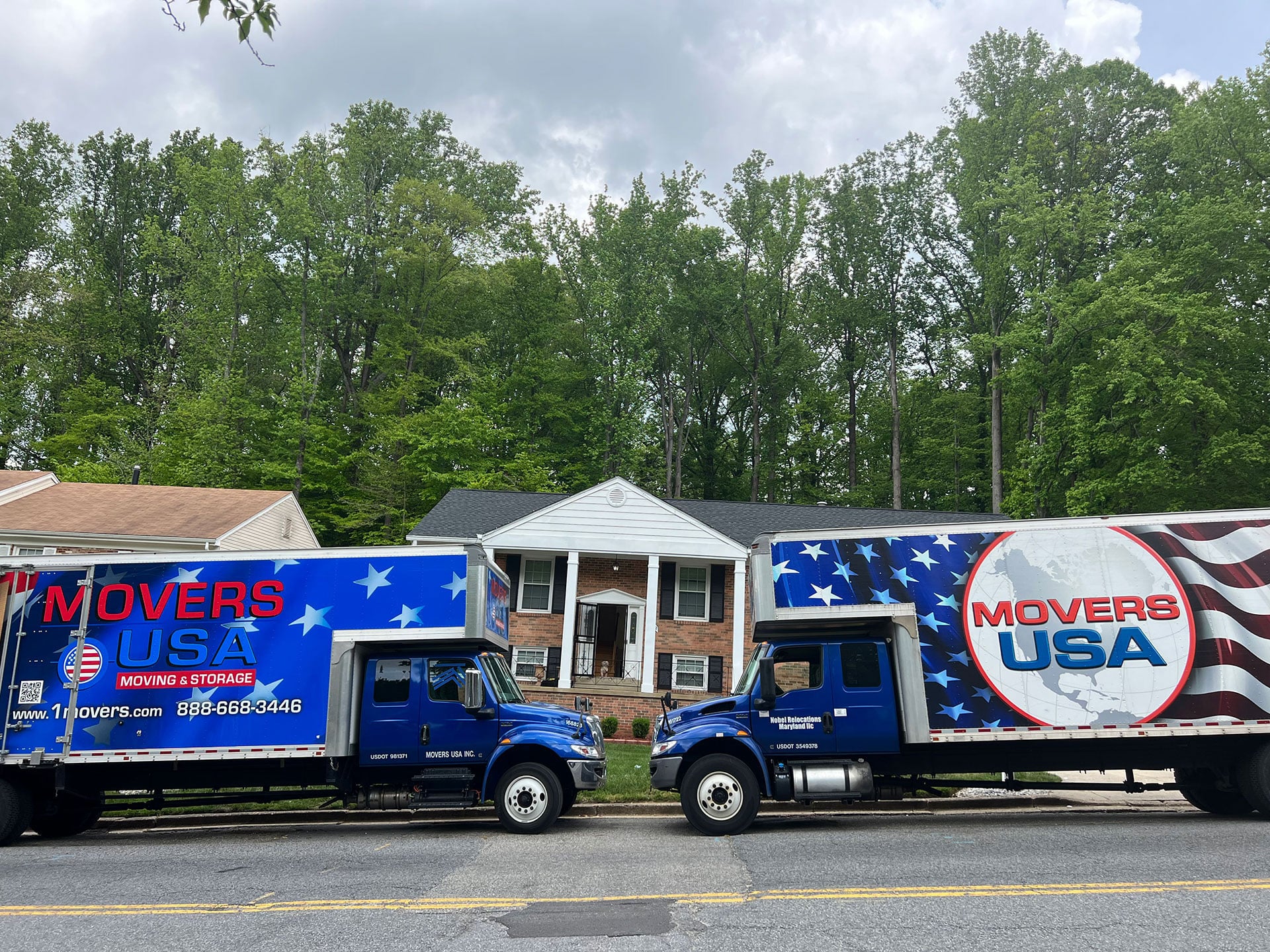 Movers USA branded trucks
